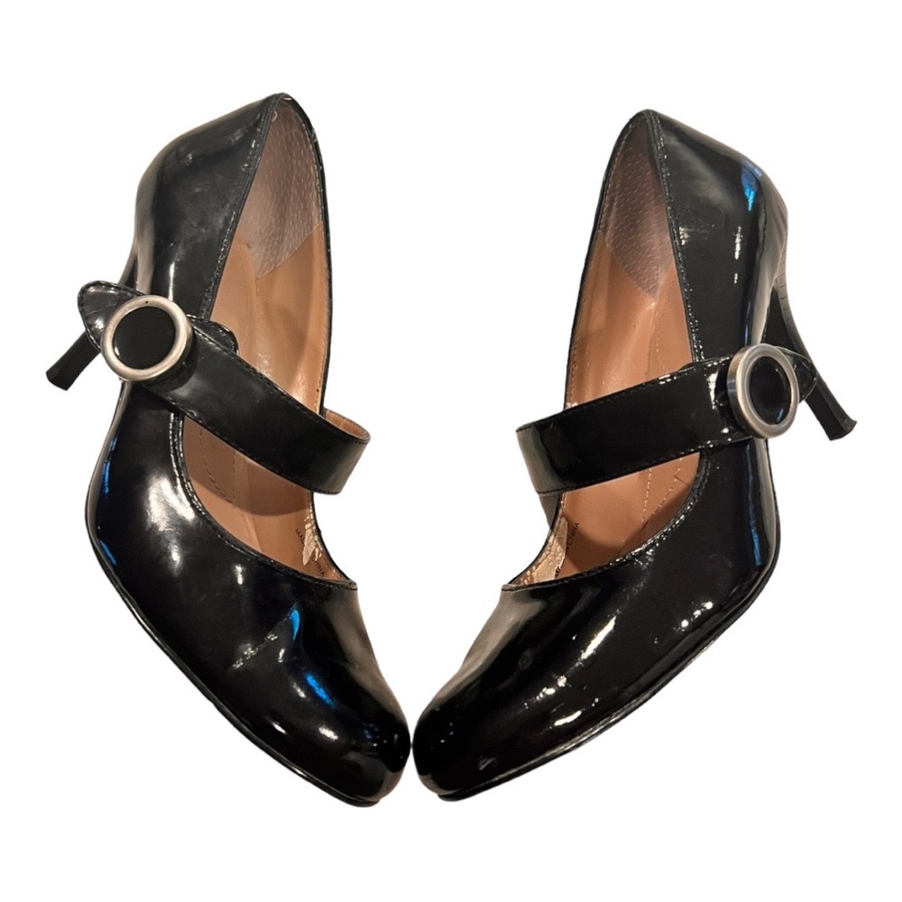 Tahari Black Patent Mary Jane Joyce 3” Heel Women’s Size 7.5